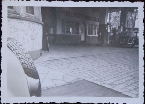 Gasolin Motanol Gross-Garagen-Tankdienst 1949 Gasstation-Photo (8759)